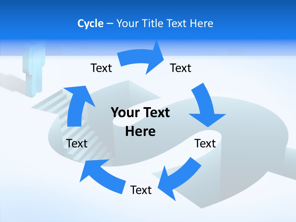 Staircase Depths Hole PowerPoint Template