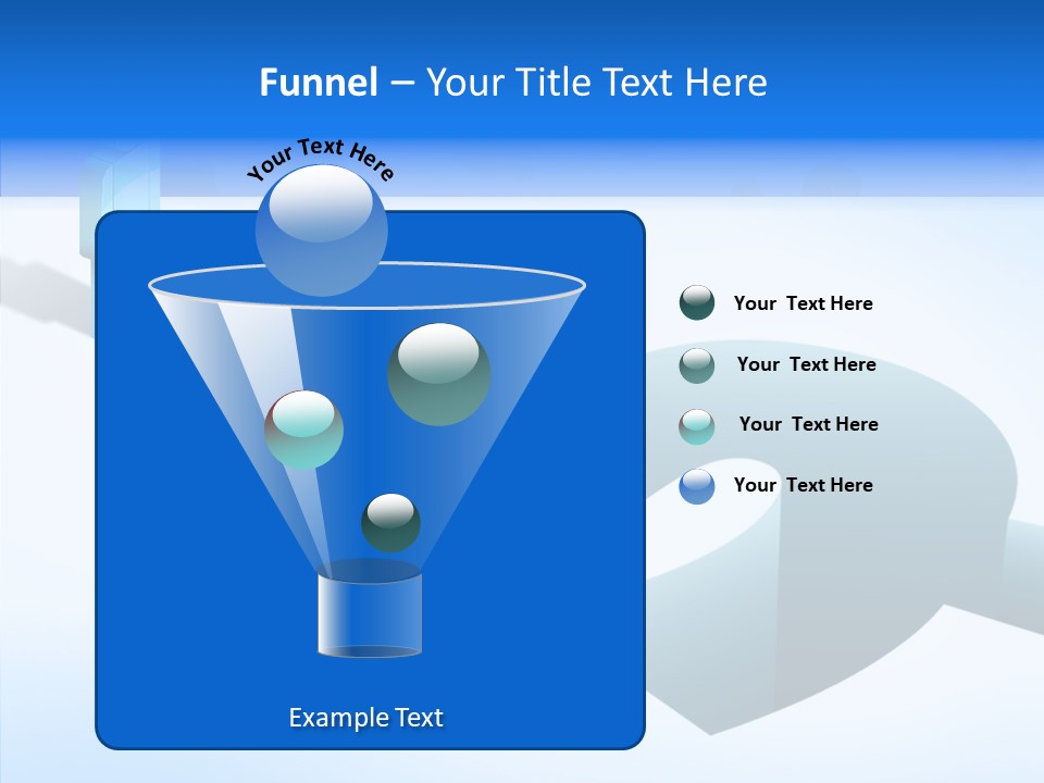Staircase Depths Hole PowerPoint Template