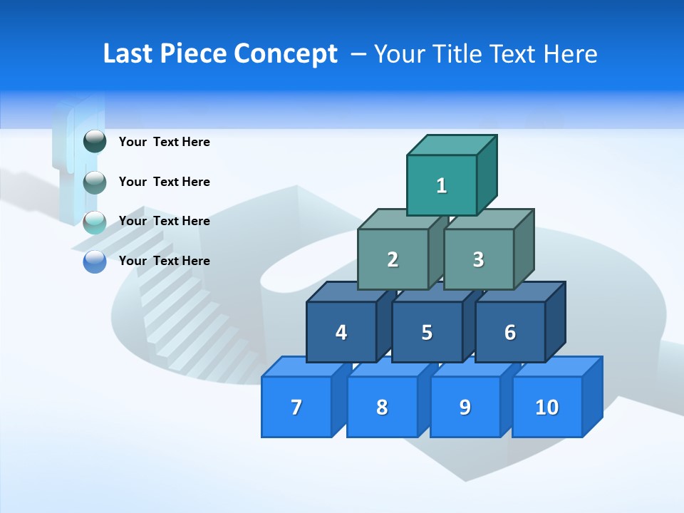 Staircase Depths Hole PowerPoint Template