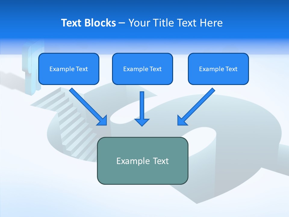 Staircase Depths Hole PowerPoint Template