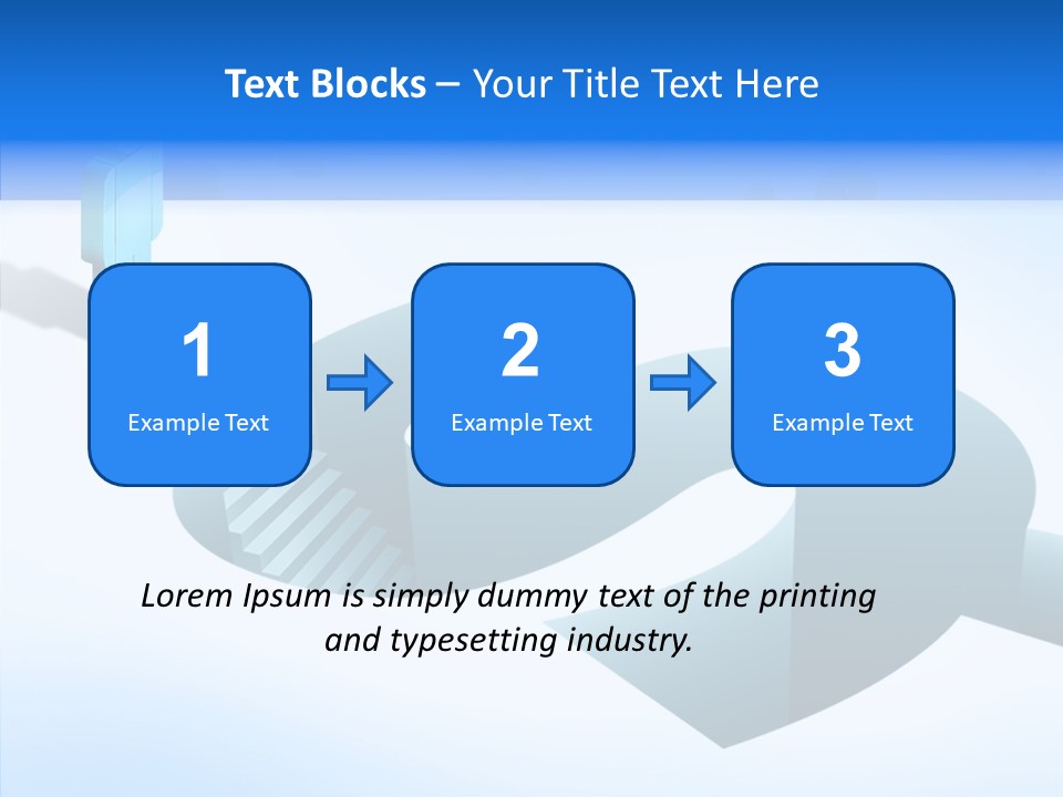 Staircase Depths Hole PowerPoint Template