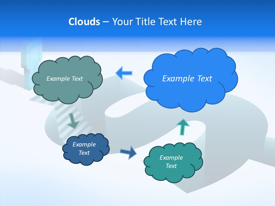 Staircase Depths Hole PowerPoint Template
