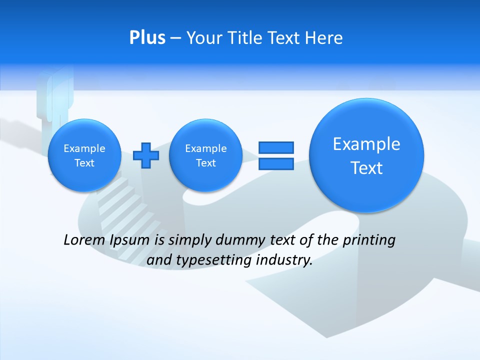 Staircase Depths Hole PowerPoint Template