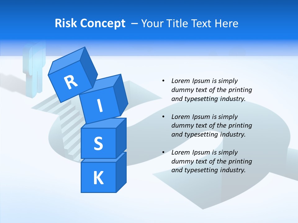 Staircase Depths Hole PowerPoint Template