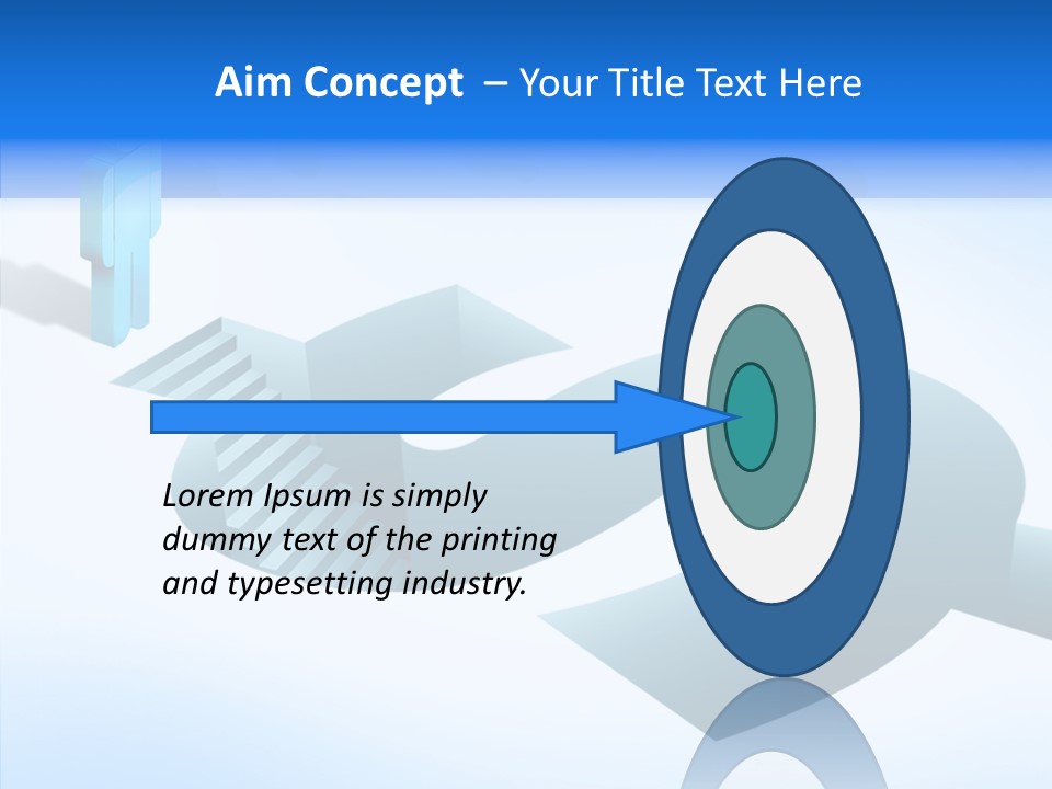 Staircase Depths Hole PowerPoint Template