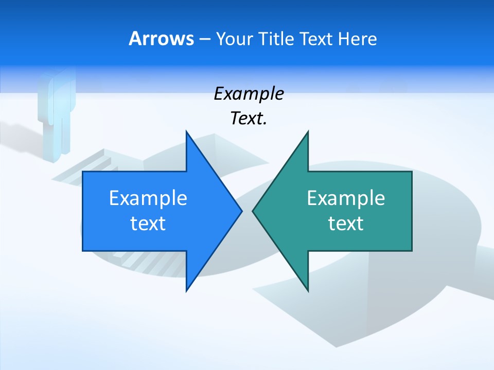 Staircase Depths Hole PowerPoint Template