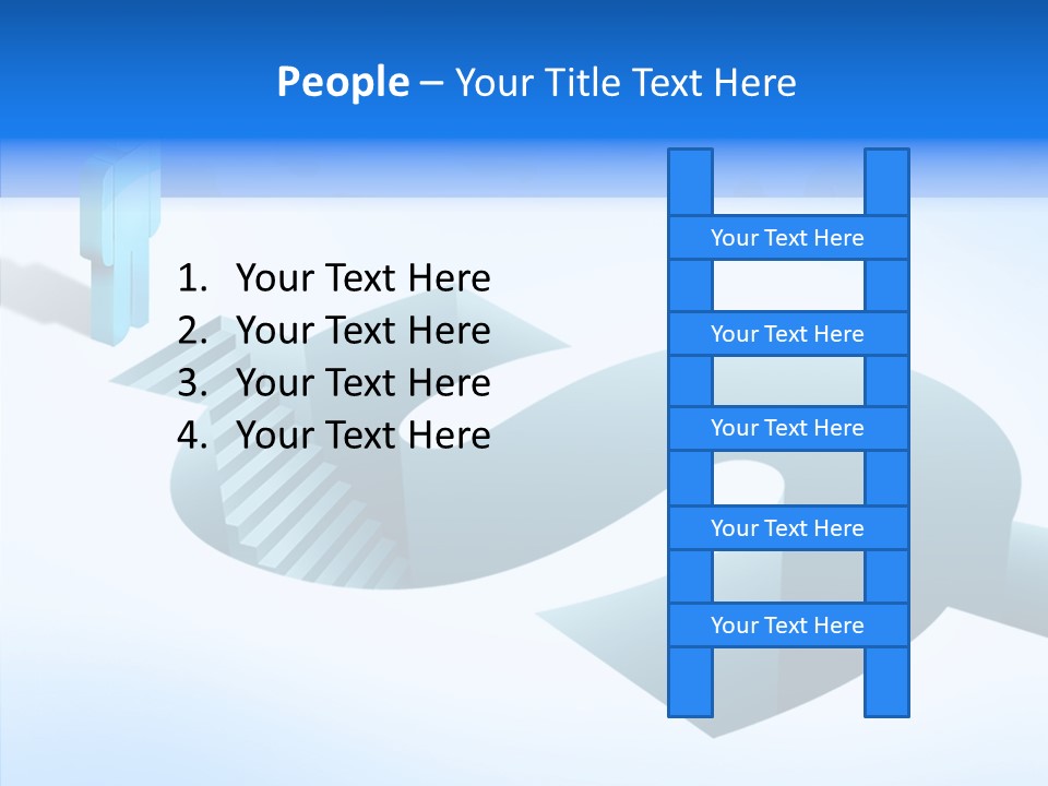 Staircase Depths Hole PowerPoint Template