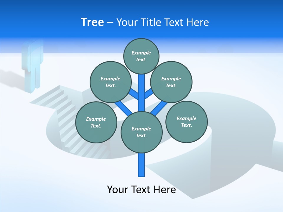 Staircase Depths Hole PowerPoint Template