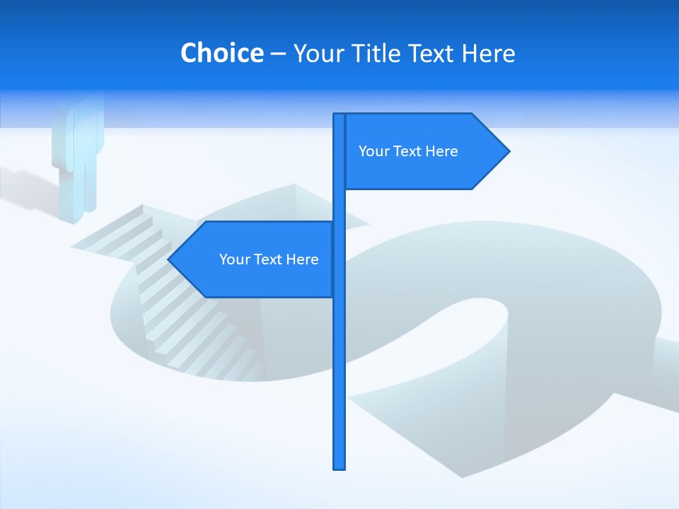 Staircase Depths Hole PowerPoint Template