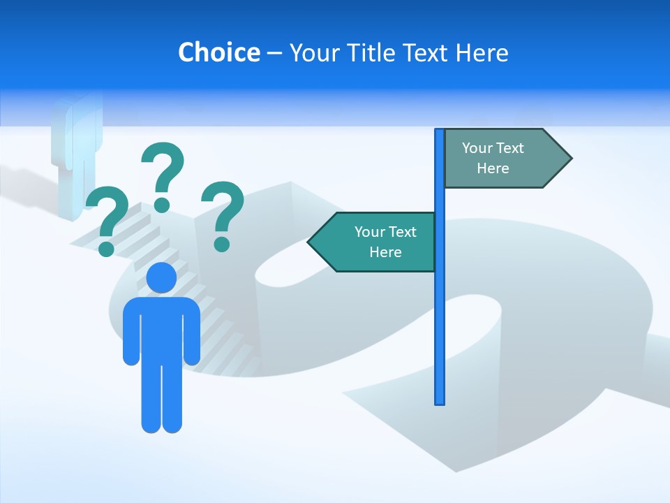 Staircase Depths Hole PowerPoint Template