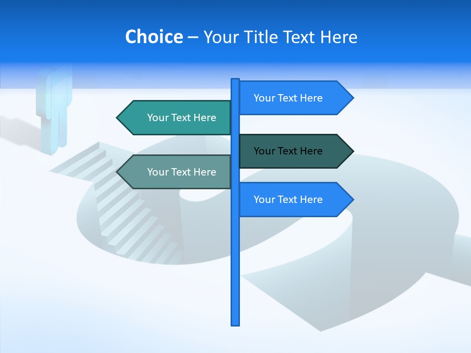 Staircase Depths Hole PowerPoint Template