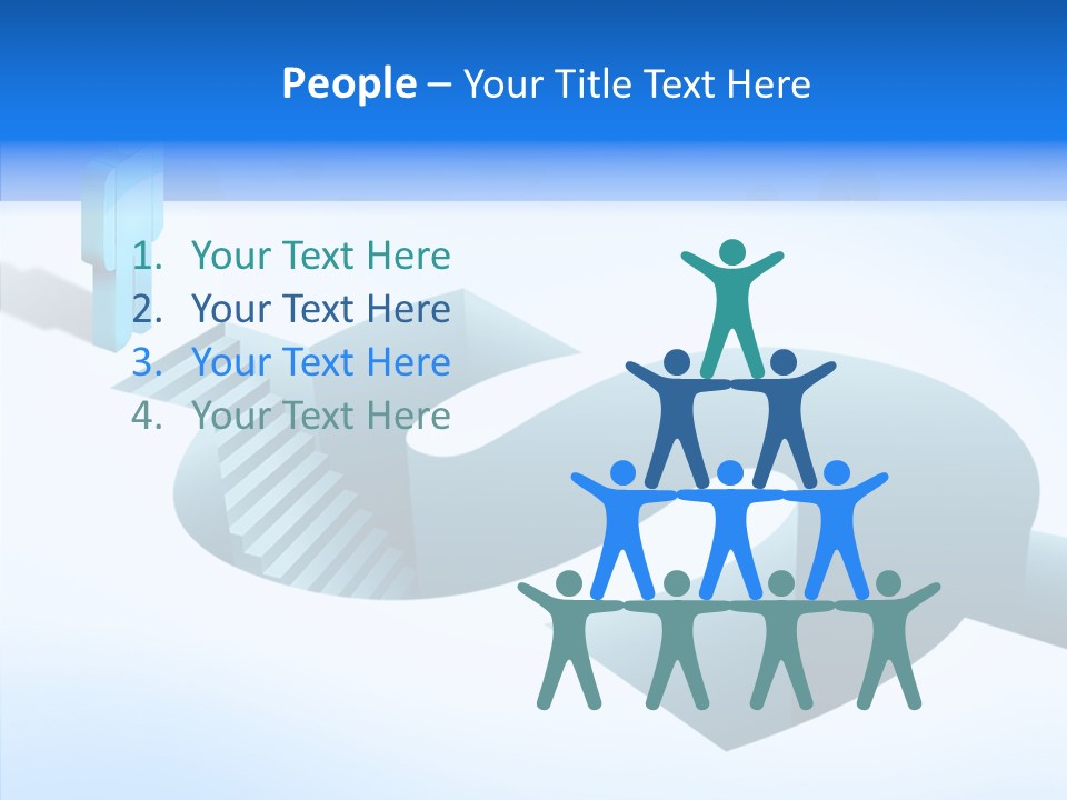 Staircase Depths Hole PowerPoint Template