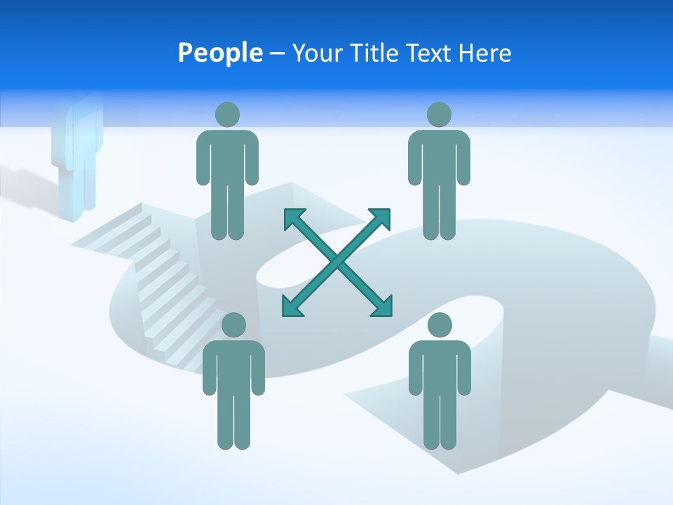 Staircase Depths Hole PowerPoint Template