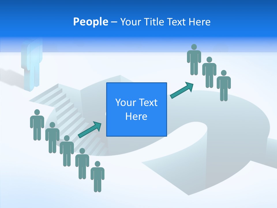 Staircase Depths Hole PowerPoint Template