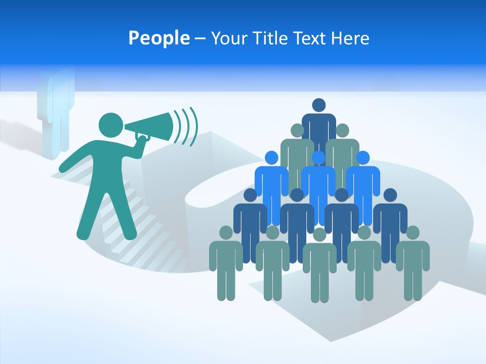 Staircase Depths Hole PowerPoint Template