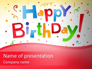 Surprise Red Party PowerPoint Template