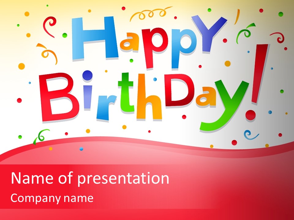 Surprise Red Party PowerPoint Template