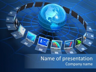 Medium Host Ethernet PowerPoint Template