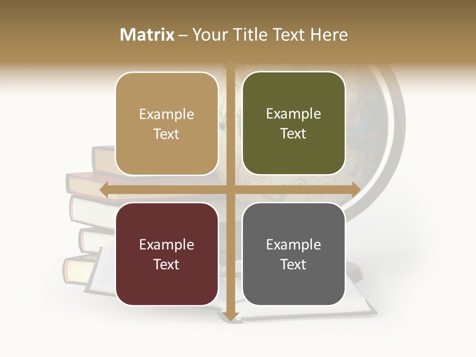 Bookcase Information Earth PowerPoint Template