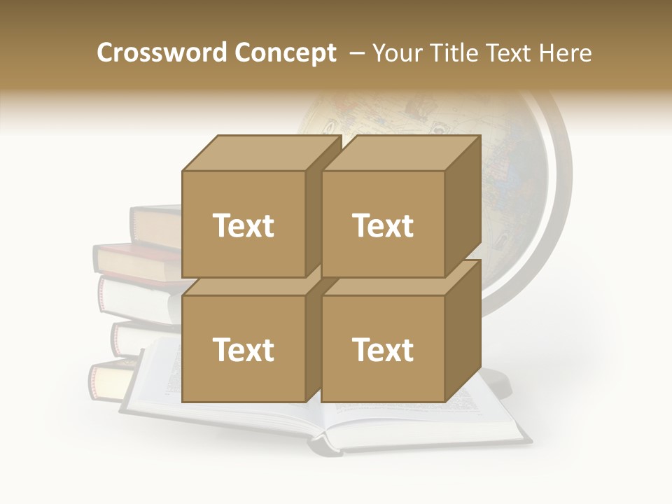 Bookcase Information Earth PowerPoint Template