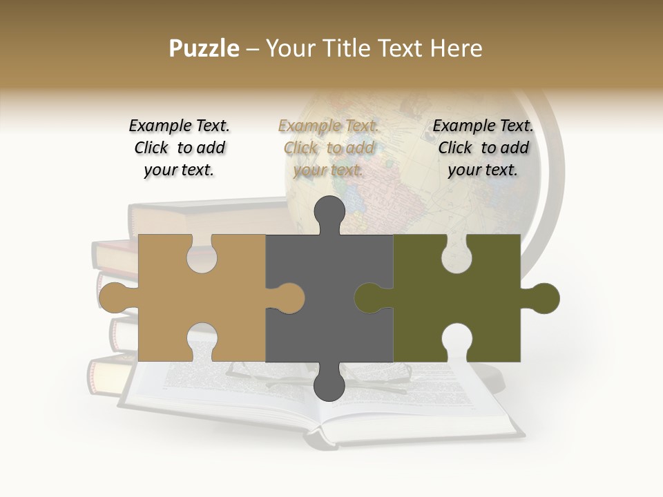 Bookcase Information Earth PowerPoint Template