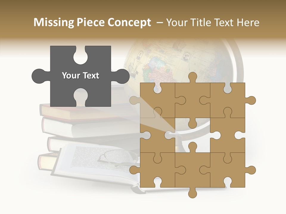 Bookcase Information Earth PowerPoint Template