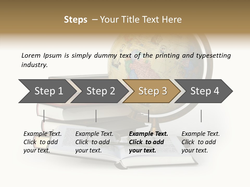 Bookcase Information Earth PowerPoint Template