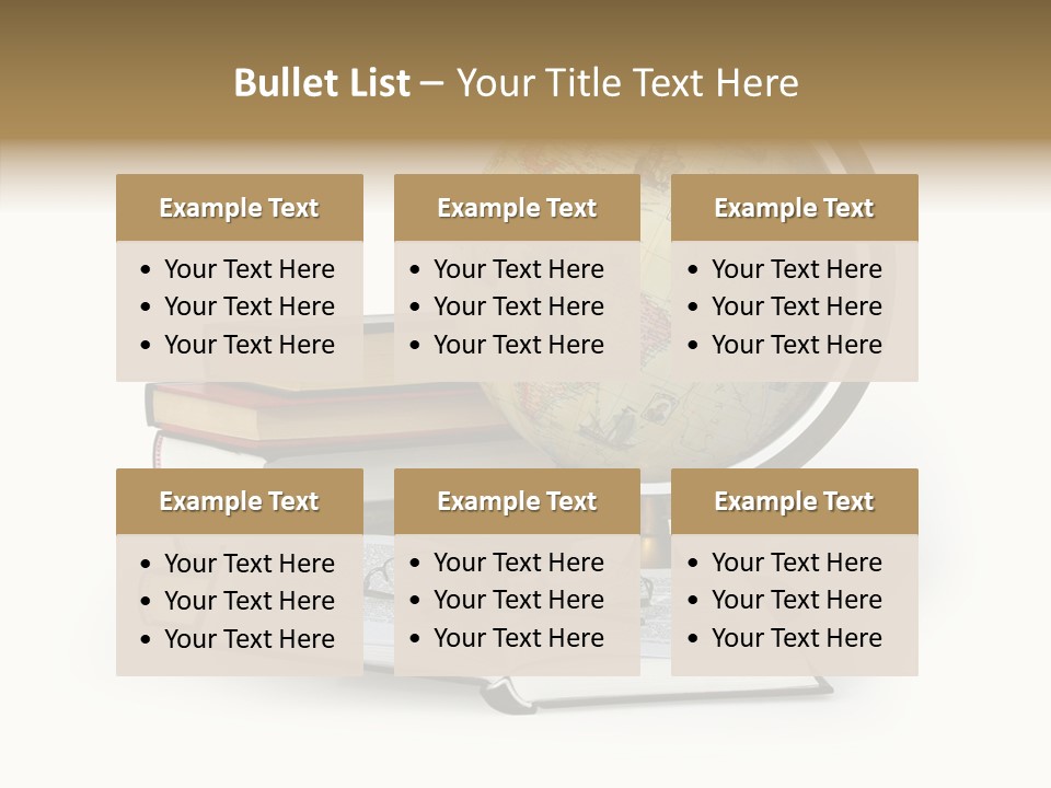 Bookcase Information Earth PowerPoint Template