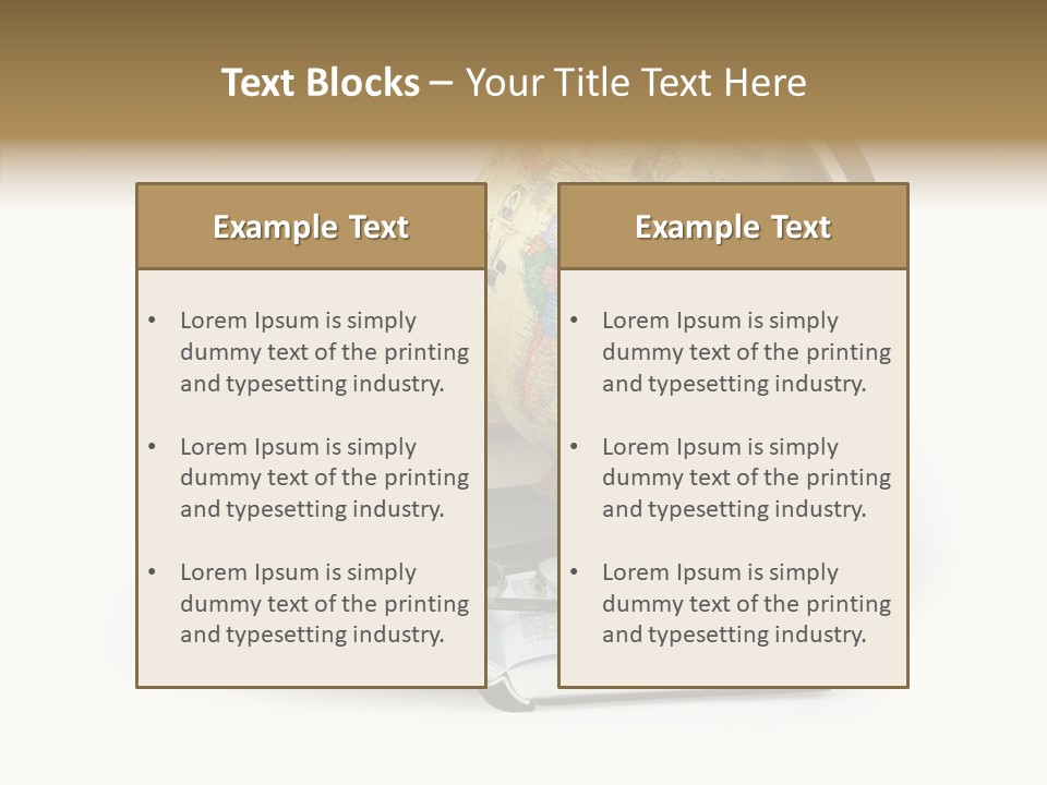 Bookcase Information Earth PowerPoint Template