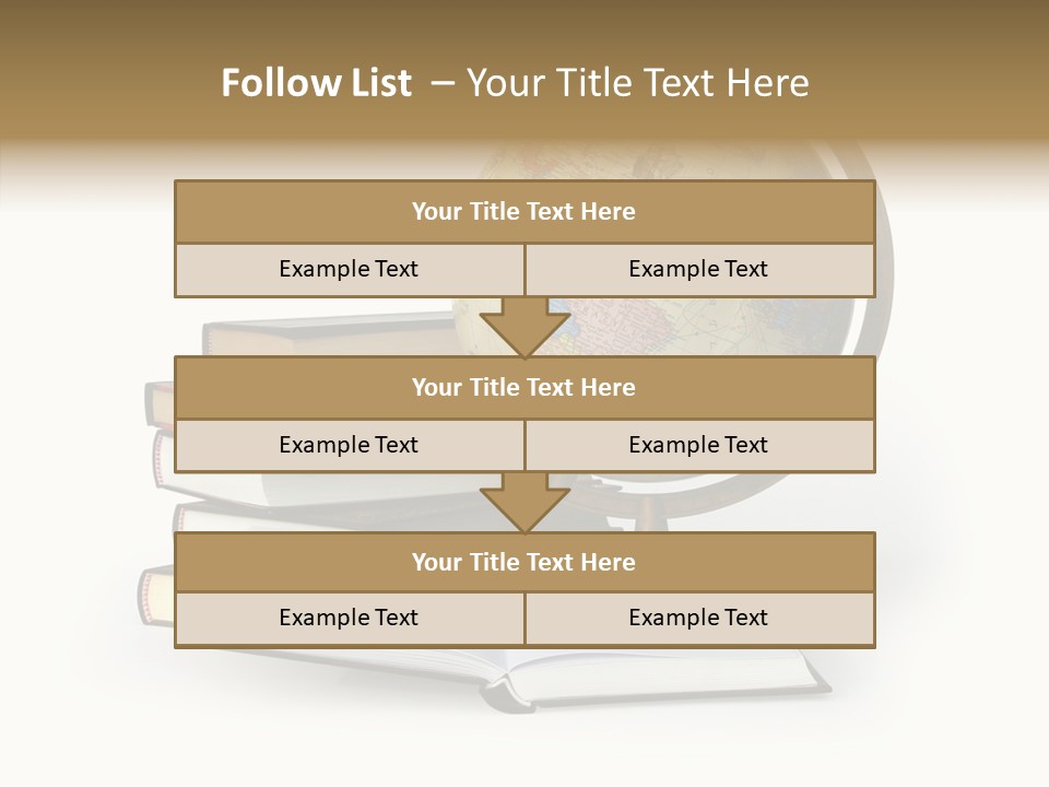 Bookcase Information Earth PowerPoint Template