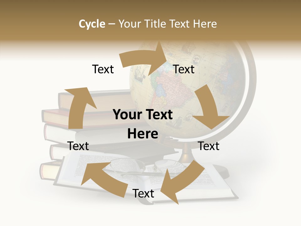 Bookcase Information Earth PowerPoint Template