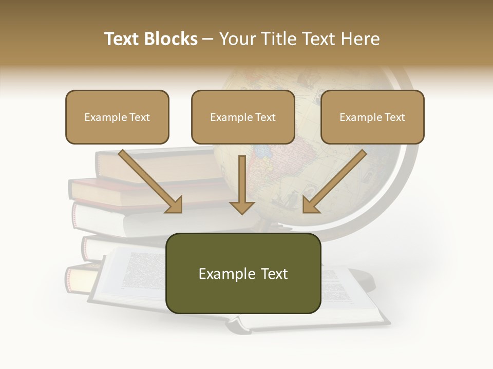 Bookcase Information Earth PowerPoint Template