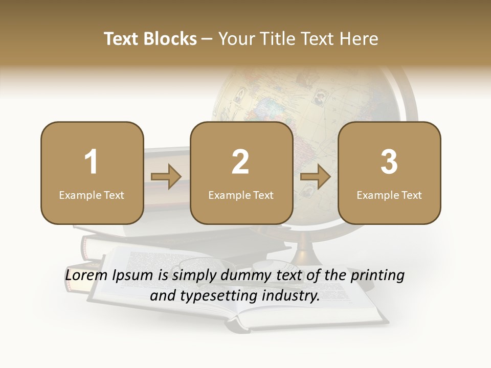 Bookcase Information Earth PowerPoint Template