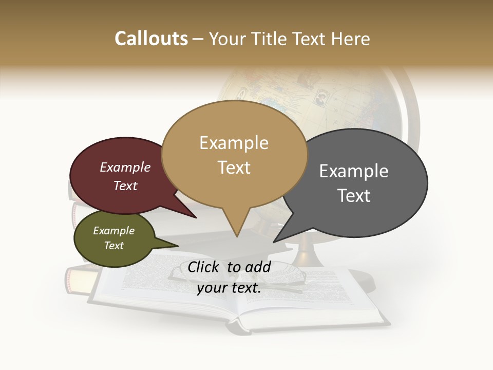 Bookcase Information Earth PowerPoint Template