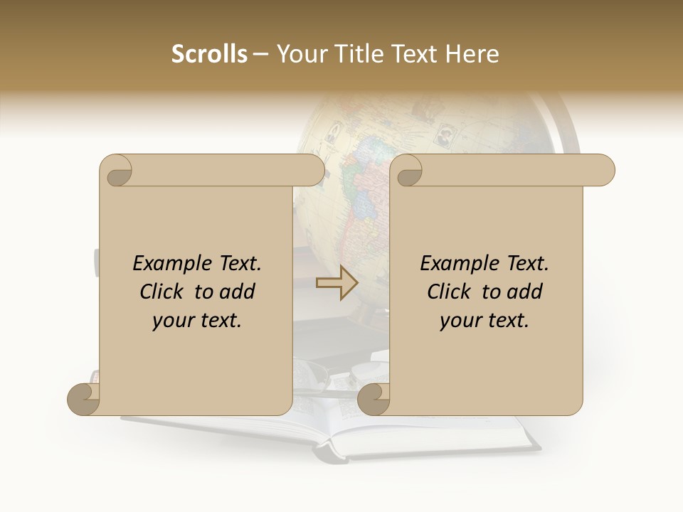 Bookcase Information Earth PowerPoint Template
