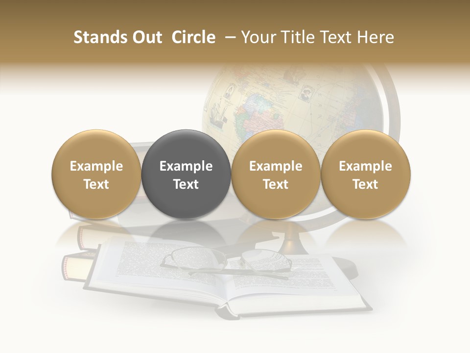 Bookcase Information Earth PowerPoint Template