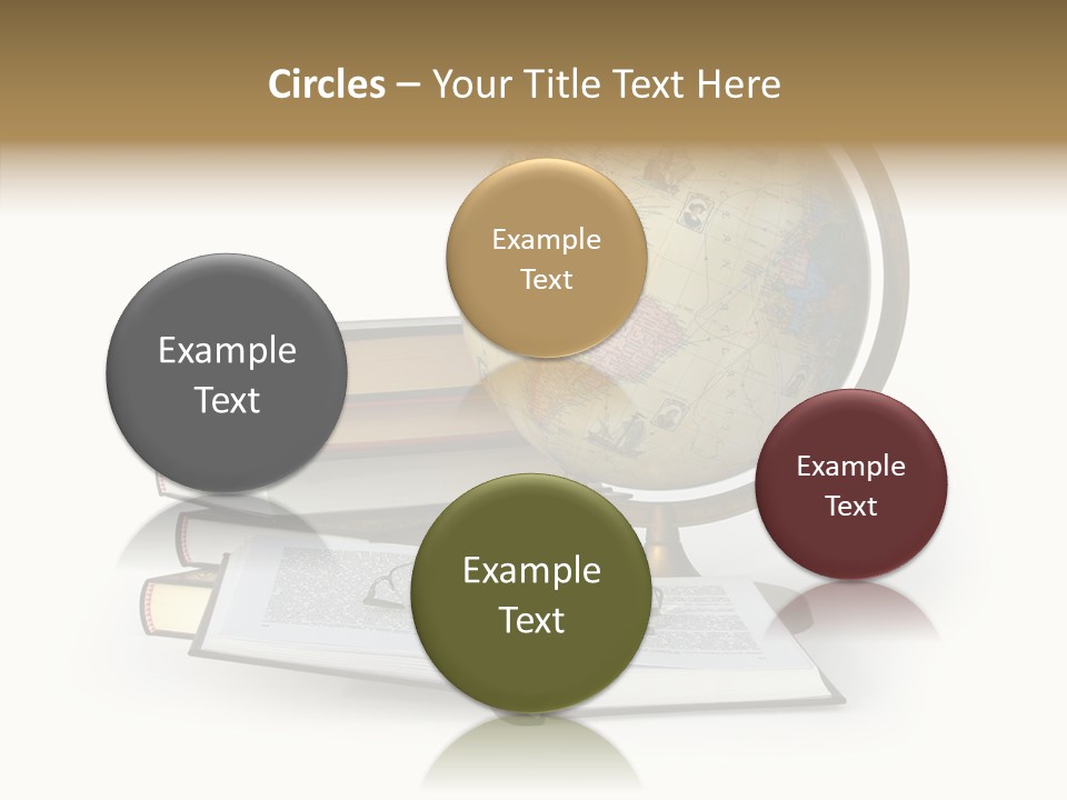 Bookcase Information Earth PowerPoint Template