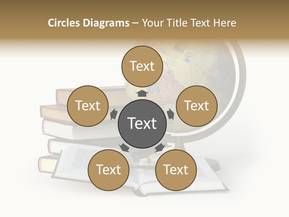 Bookcase Information Earth PowerPoint Template
