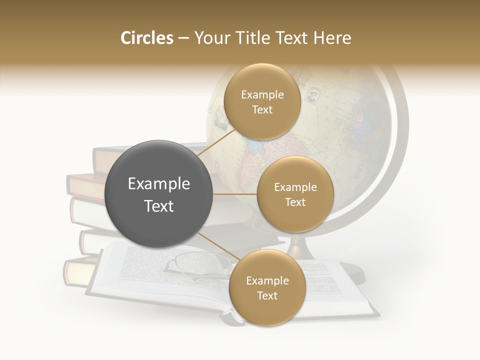 Bookcase Information Earth PowerPoint Template