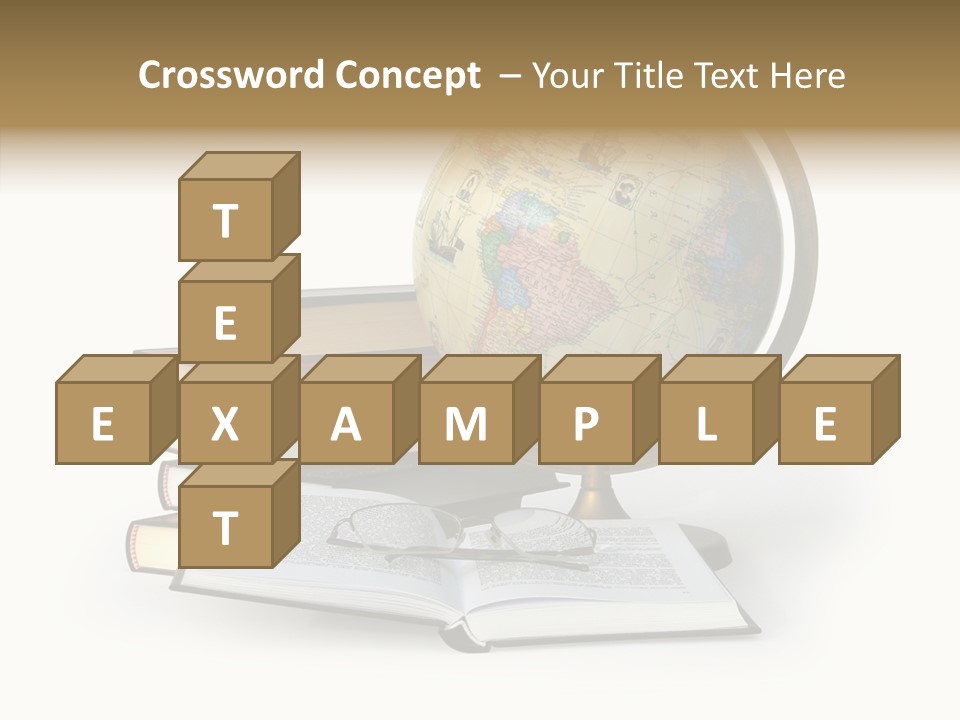 Bookcase Information Earth PowerPoint Template