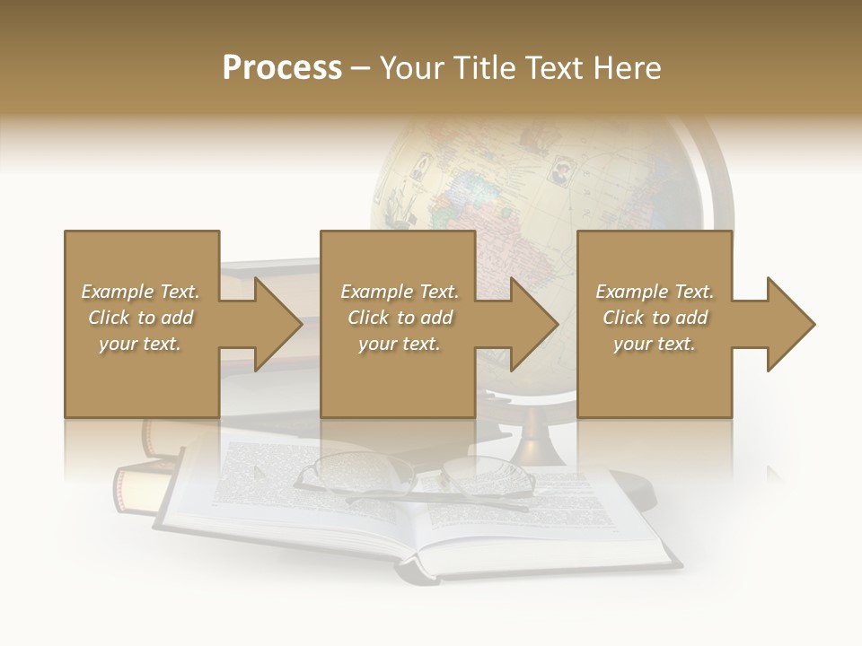 Bookcase Information Earth PowerPoint Template