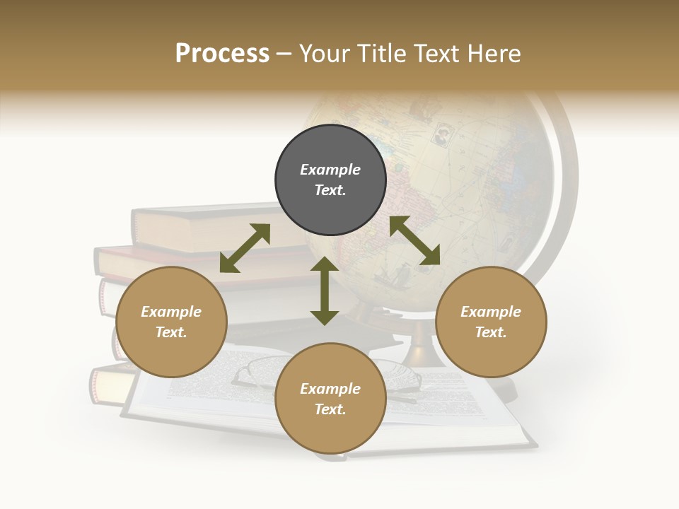Bookcase Information Earth PowerPoint Template