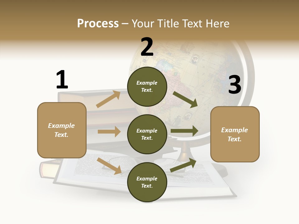 Bookcase Information Earth PowerPoint Template