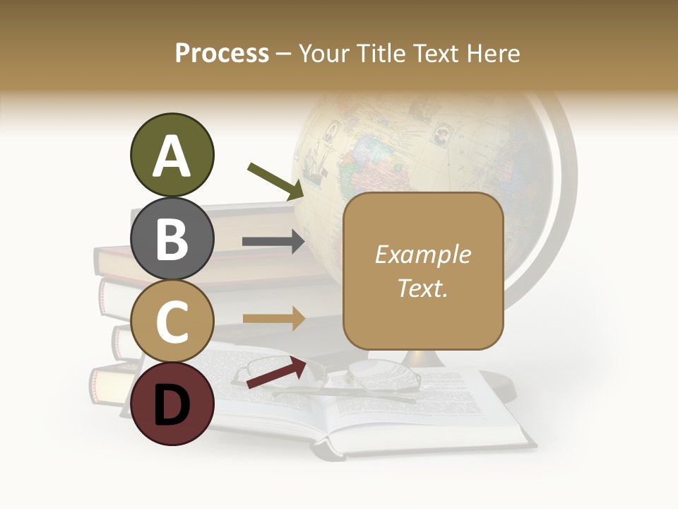 Bookcase Information Earth PowerPoint Template