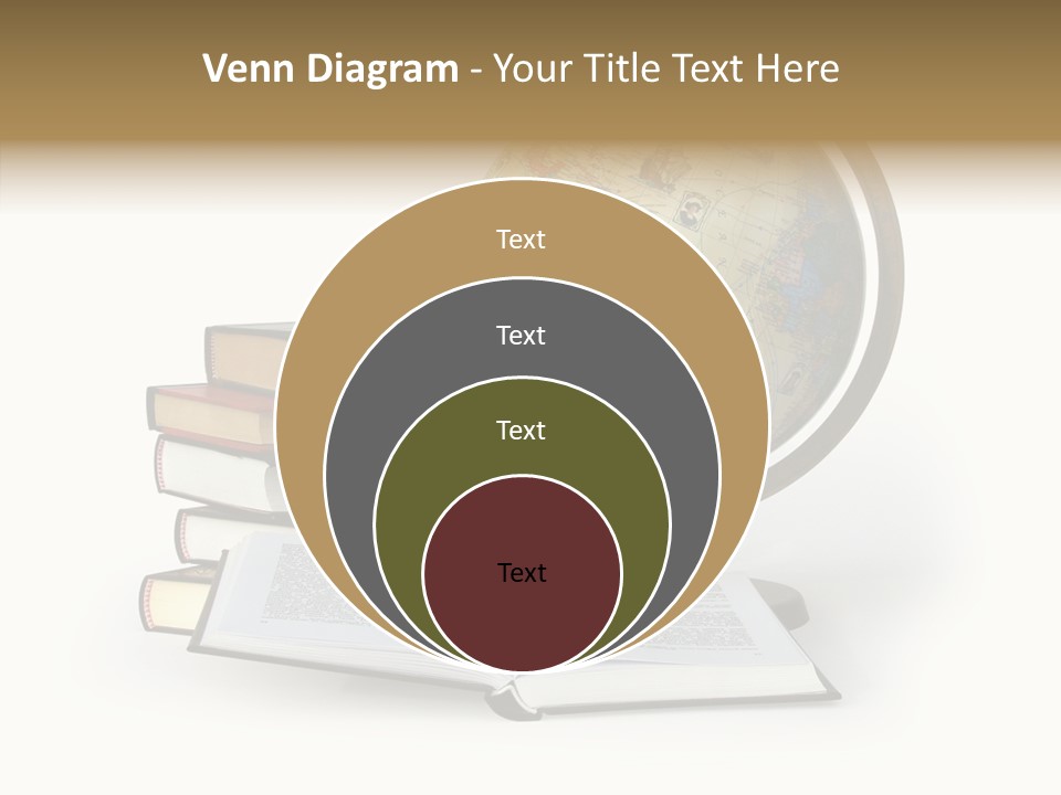 Bookcase Information Earth PowerPoint Template