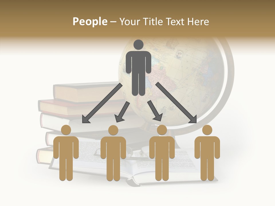 Bookcase Information Earth PowerPoint Template