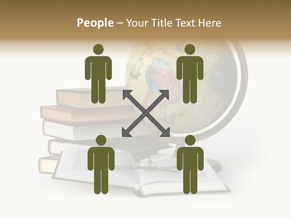 Bookcase Information Earth PowerPoint Template