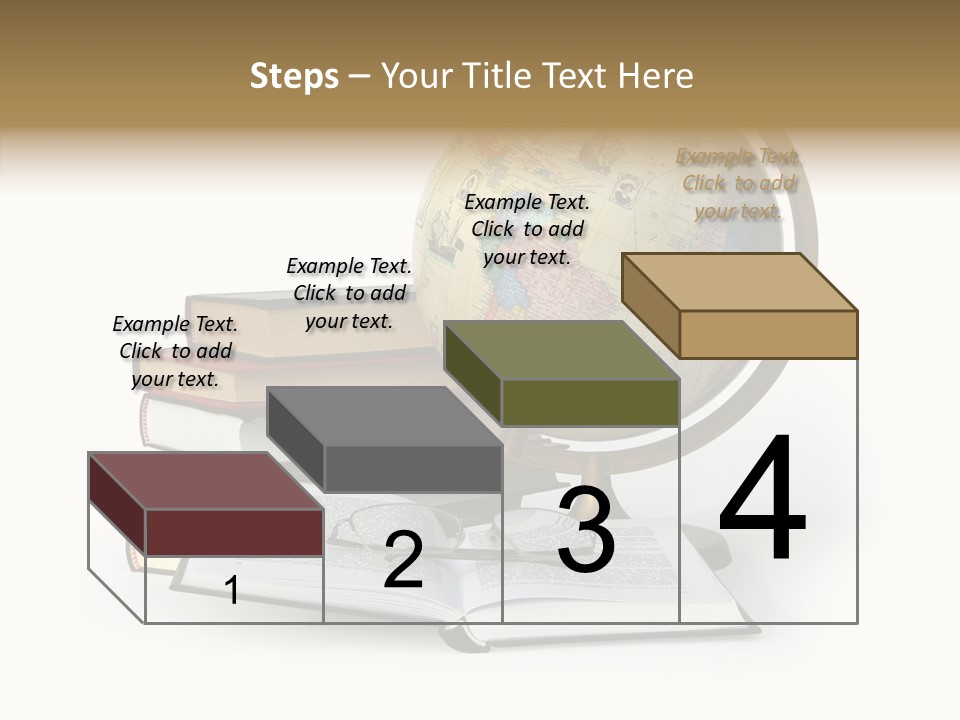 Bookcase Information Earth PowerPoint Template