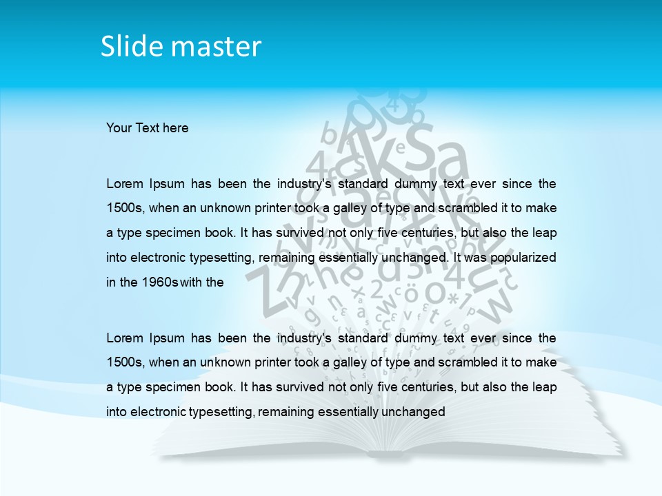 Symbol Pencil Text PowerPoint Template