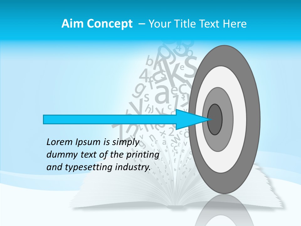 Symbol Pencil Text PowerPoint Template